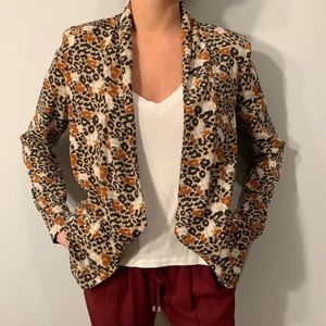Leopard Print Blazer